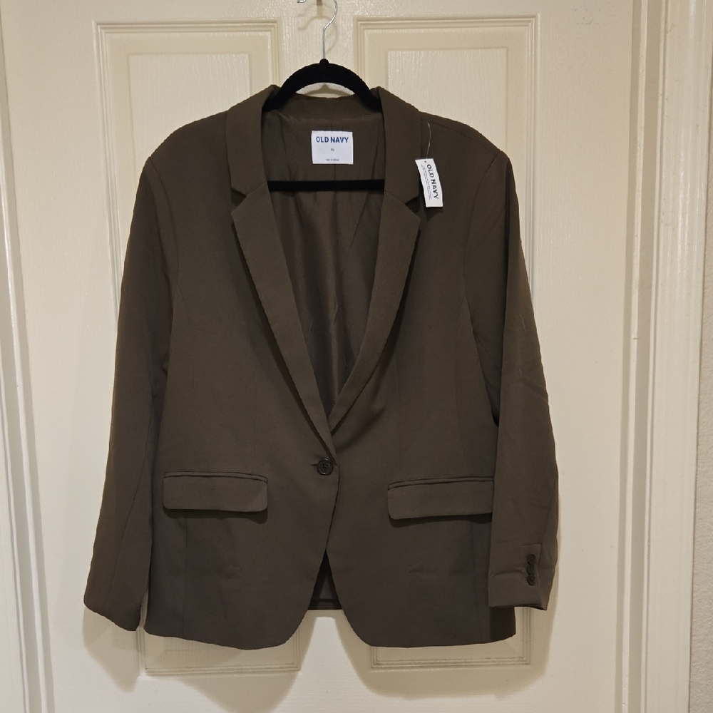 Old Navy Women's Dark Olive Blazer